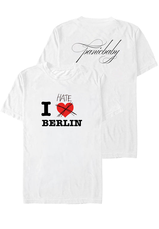 Panicbaby I Hate Berlin White T-Shirt