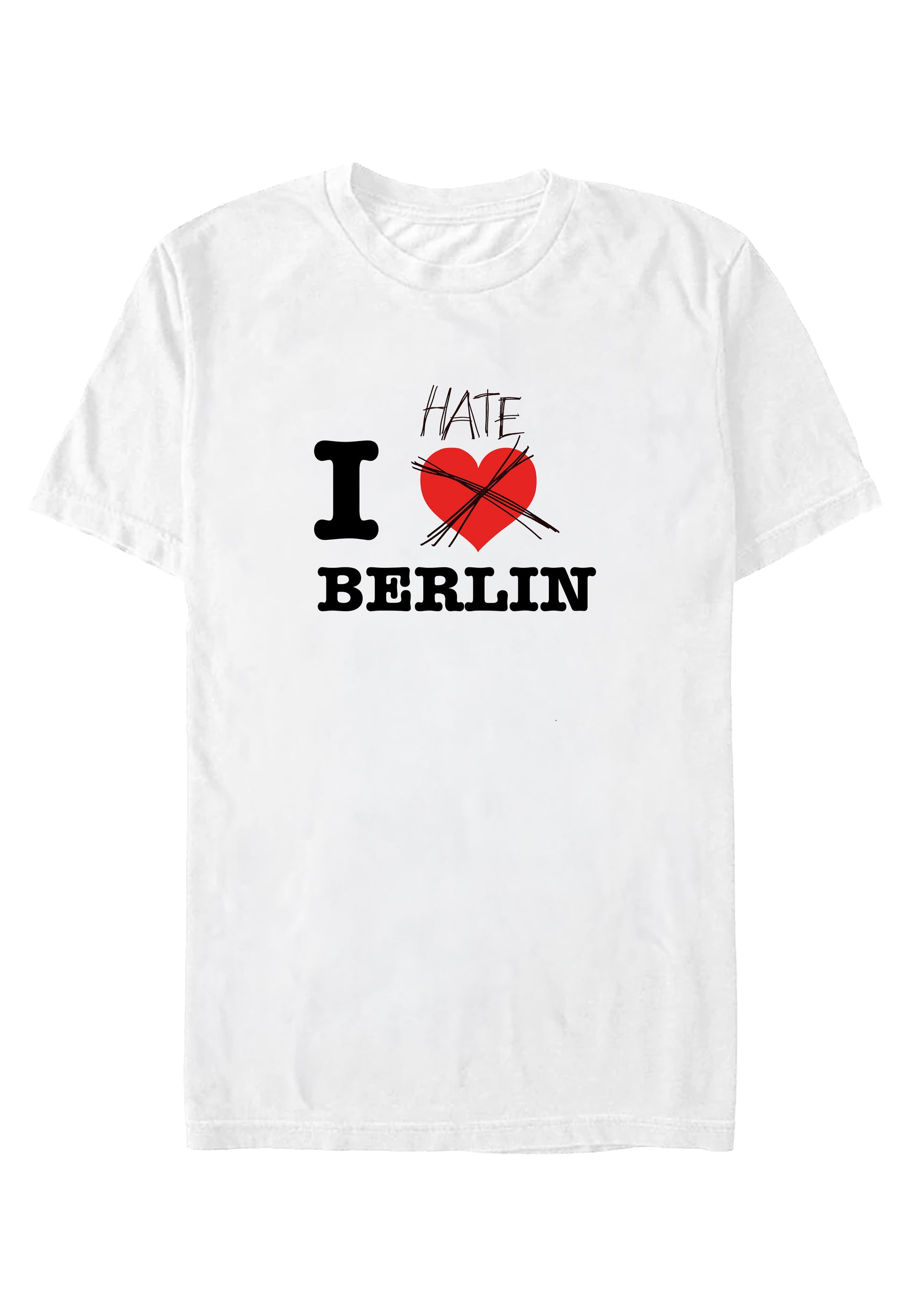 Panicbaby I Hate Berlin White T-Shirt